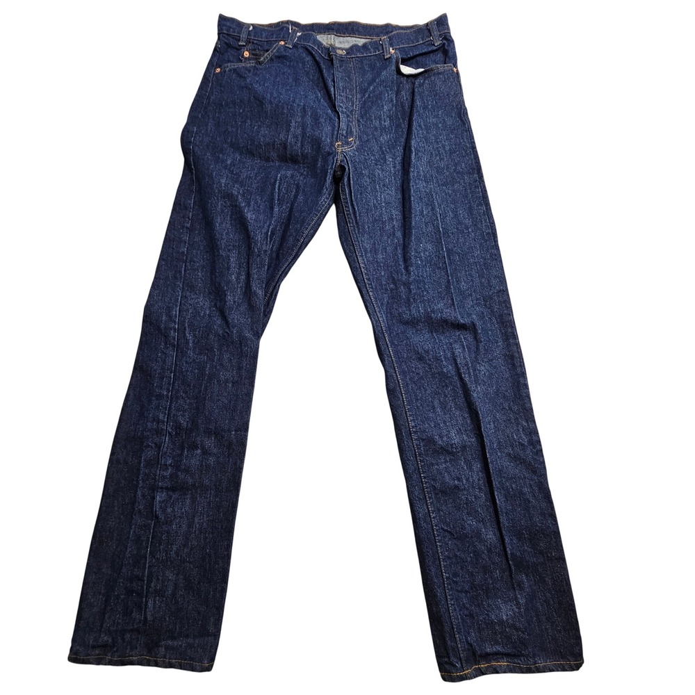 Levis Vintage 505 Jeans 40x32 Dark Wash Orange Tab Made in USA 20505-0217 80s